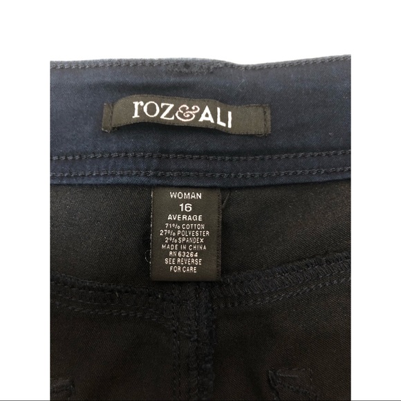 Roz & Ali Dark Blue Denim Skinny Jeans - Picture 3 of 4
